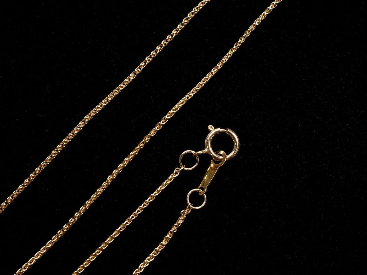 Chaîne en blé 14 carats 1,0 mm [40 cm][45 cm] Collier 1 pc