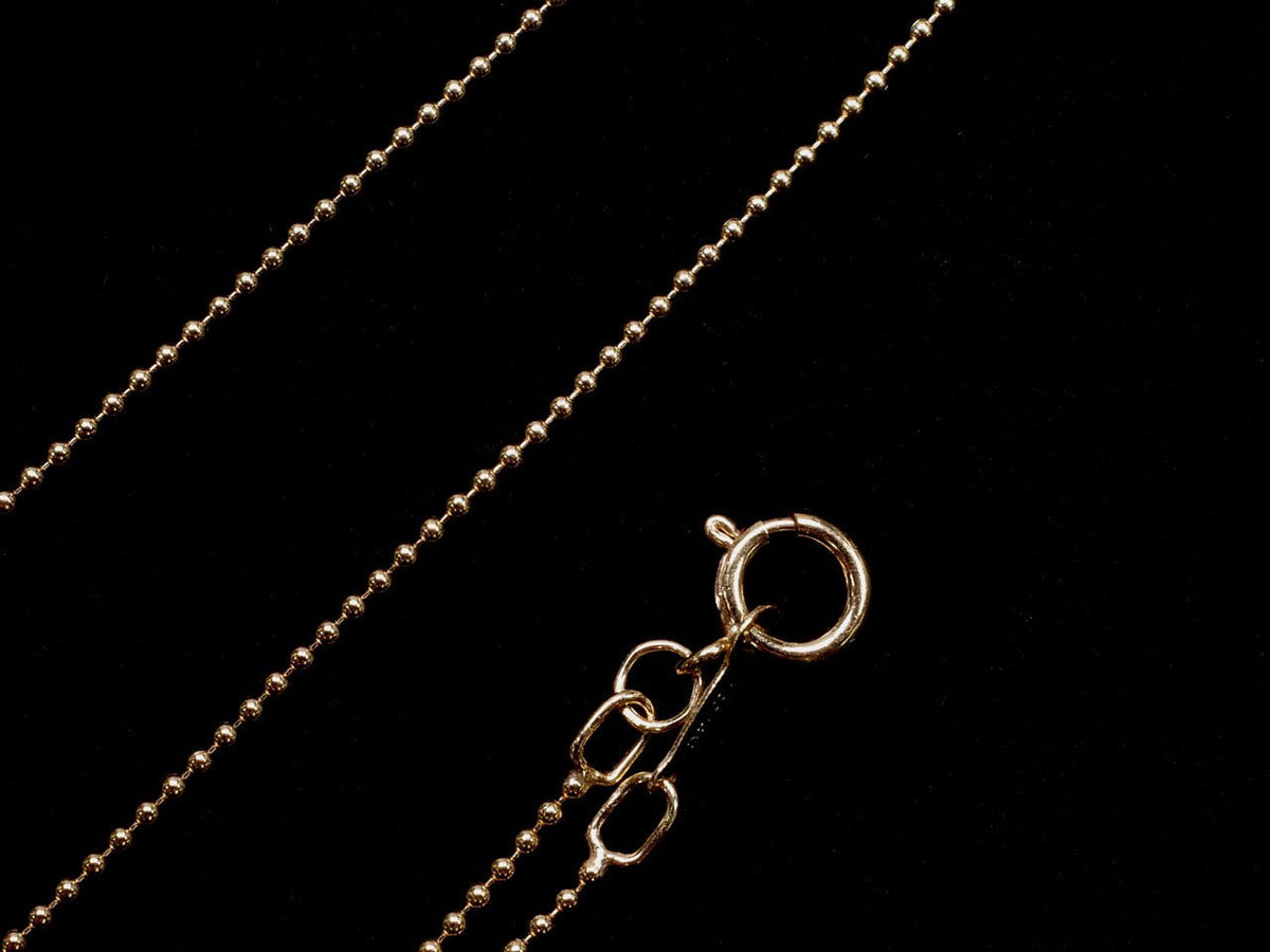 14KGF Kugelkette 1.0mm [40cm] Halskette 1 Stück