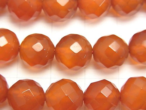 1strand $8.79! Carnelian AAA 64Faceted Round 10mm 1strand beads (aprx.15inch/37cm)