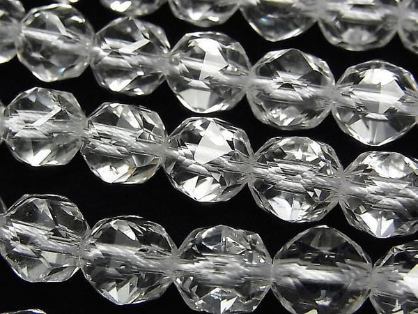 [Video] High Quality! Crystal AAA Star Faceted Round 10mm 1/4 or 1 Strand Beads (approx. 15 inches/38 cm)