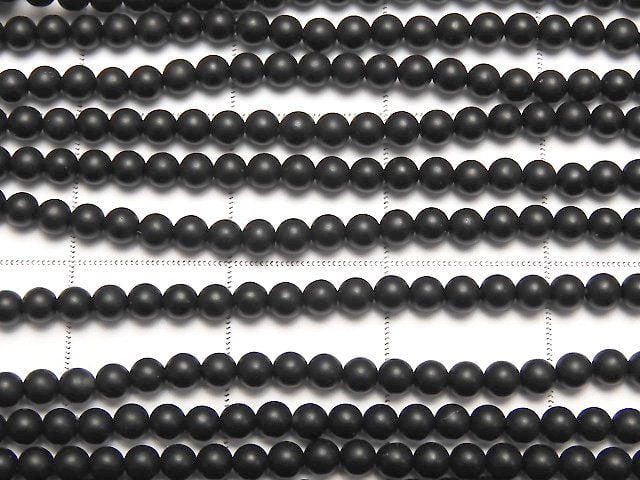 [Video] Frost Onyx Round 2-2.5mm 1strand beads (aprx.15inch / 37cm)