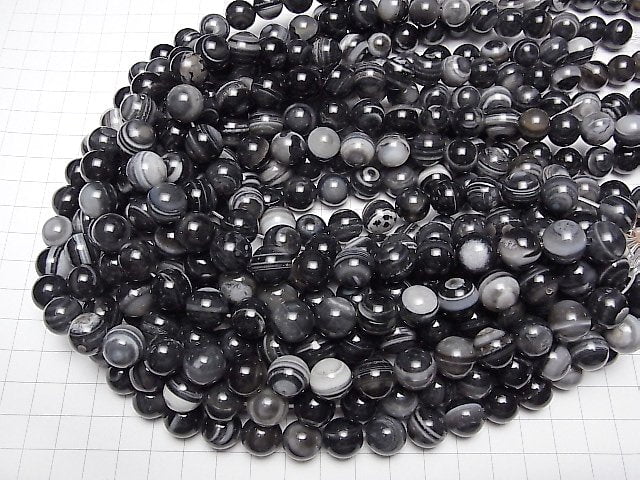 [Video] Tibetan Agate (Eye Agate) Round 12mm half or 1strand beads (aprx.15inch/37cm)