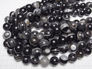 [Video] Tibetan Agate (Eye Agate) Round 18mm half or 1strand beads (aprx.15inch/37cm)