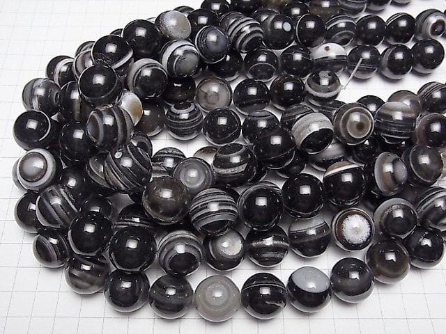 [Video] Tibetan Agate (Eye Agate) Round 18mm half or 1strand beads (aprx.14inch/35cm)