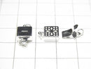 Silver925 Openwork Clasp 14x8x3mm [No Coating][Rhodium Plated][18KGP] 1pc