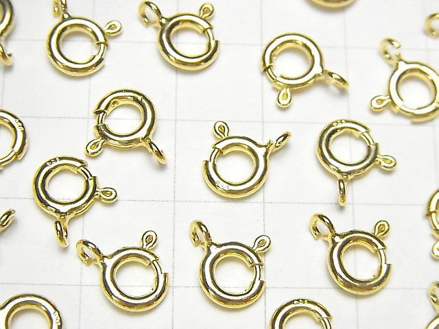 Silver925  Spring Ring [5mm][5.5mm][6mm][7mm][8mm] 18KGP 2pcs