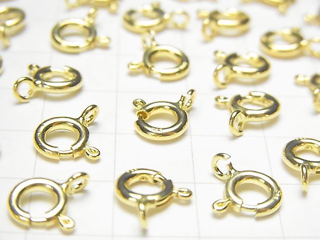 Silver925  Spring Ring [5mm][5.5mm][6mm][7mm][8mm] 18KGP 2pcs