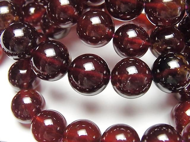 [Video]High Quality Hessonite Garnet AAA+ Round 10mm Bracelet