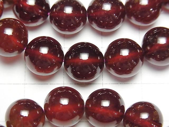 [Video] High Quality Hessonite Garnet AAA+ Round 10mm Bracelet
