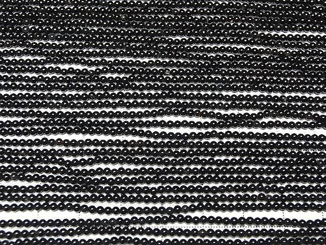 [Video] Onyx Round 2mm 1strand beads (approx. 15 inches/36 cm)