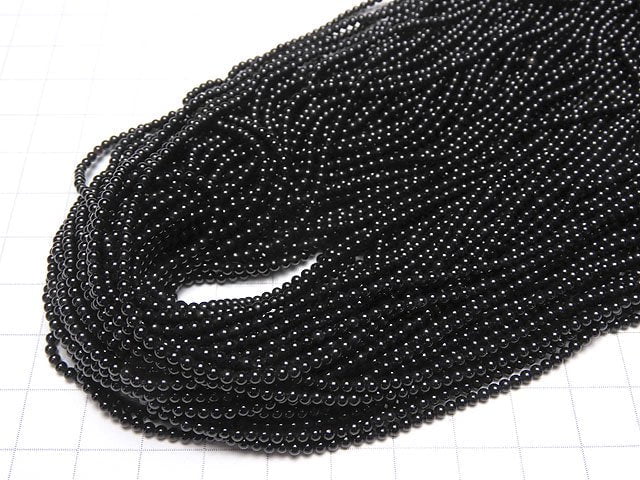 [Video] 1strand $3.79! Onyx  Round 2mm 1strand beads (aprx.15inch/38cm)