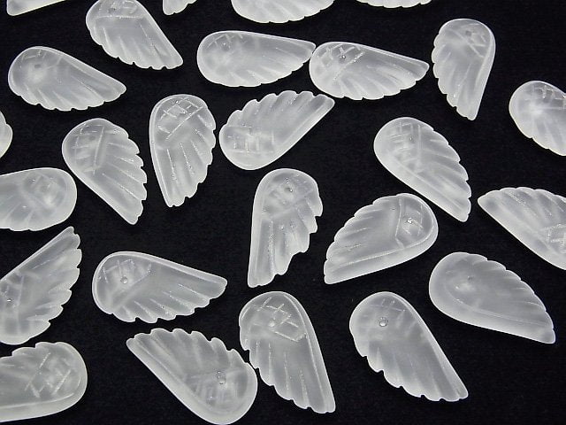 [Video] Frosted Crystal Quartz AAA Angel Wing  [S][M][L] 3pcs