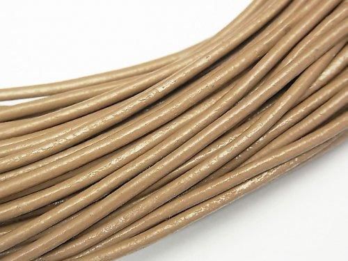 European Leather Cord, Round Wire [1mm][1.5mm][2mm] Tan, 1 roll (20m)