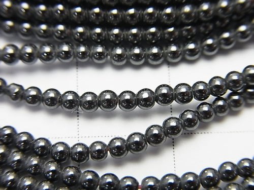 Magnetic!  1strand $3.79! Hematite  Round 2mm 1strand beads (aprx.15inch/38cm)