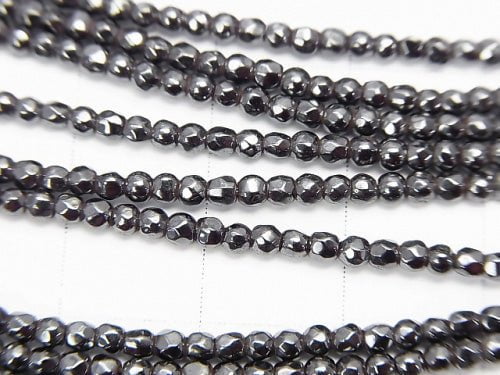 Magnetic!  1strand $8.79! Hematite  Faceted Round 2mm  1strand beads (aprx.15inch/38cm)