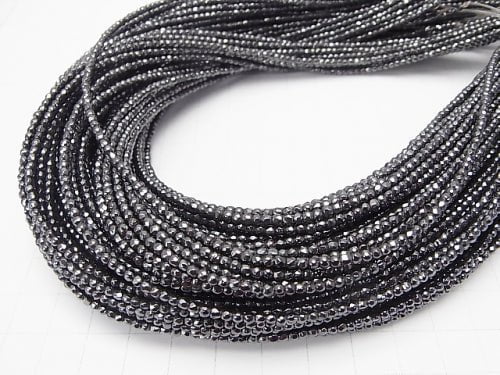 Magnetic!  1strand $8.79! Hematite  Faceted Round 2mm  1strand beads (aprx.15inch/38cm)