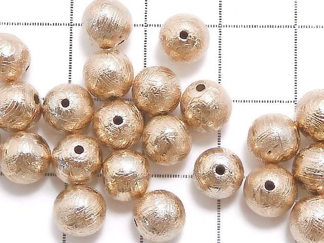 [Video] Meteorite (Muonionalusta) Round 6mm Pink Gold 1pc