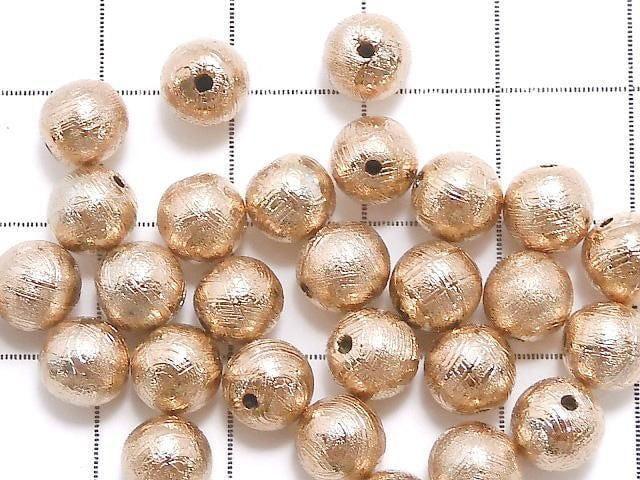 [Video] Meteorite (Muonionalusta) Round 6mm Pink Gold 1pc