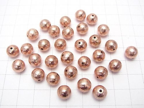 Meteorite (Muonionalusta) Round 8mm Pink Gold 1pc