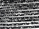 [Video] Black Spinel AA++ Faceted Square 1strand beads (aprx.13inch/32cm)