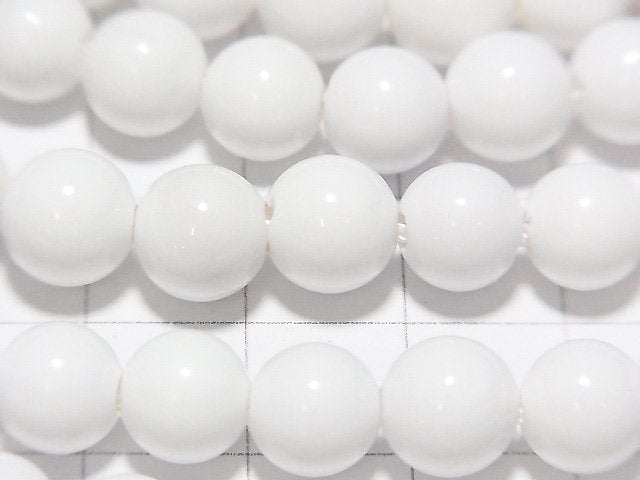 White Onyx AAA- Round 8mm [2mm hole] half or 1strand beads (aprx.15inch/37cm)