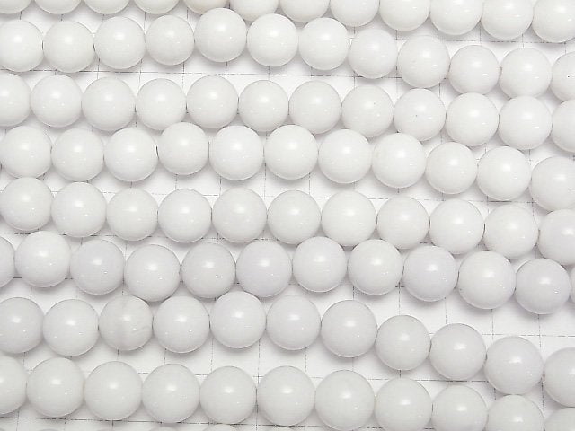 [Video] White Onyx AAA- Round 12mm [2mm hole] half or 1strand beads (aprx.15inch/36cm)