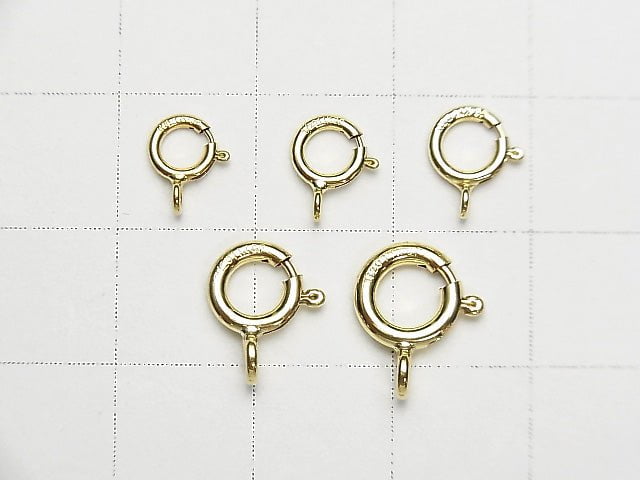 14KGF Spring Ring  [5mm][5.5mm][6mm][7mm][8mm] 4pcs