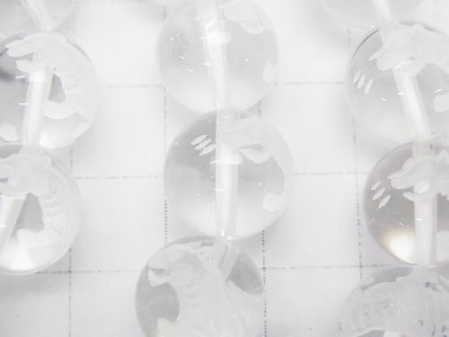 [Video] Tiger (Four Divine Beasts)'s Carved! Crystal AAA Round 10mm,12mm,14mm,16mm Half chain/Bracelet