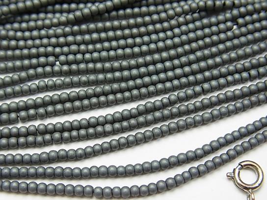 1strand $2.39! Frost Hematite Round 2mm 1strand beads (aprx.15inch / 38cm)