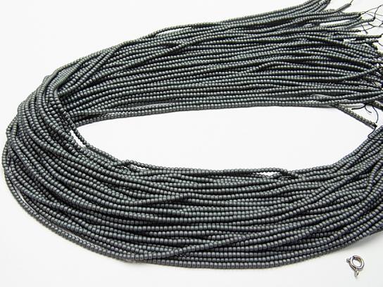 1strand $2.39! Frost Hematite Round 2mm 1strand beads (aprx.15inch / 38cm)