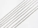 Silver925 Cable Chain 1.1mm Sterling Silver Finish [38cm][40cm][45cm][50cm][60cm][75cm] Necklace 1pc