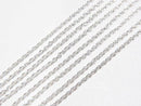Silver925 Cable Chain 1.1mm Sterling Silver Finish [38cm][40cm][45cm][50cm][60cm][75cm] Necklace 1pc