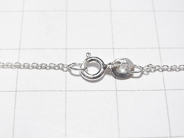 Silver925 Cable Chain 1.1mm Sterling Silver Finish [38cm][40cm][45cm][50cm][60cm][75cm] Necklace 1pc
