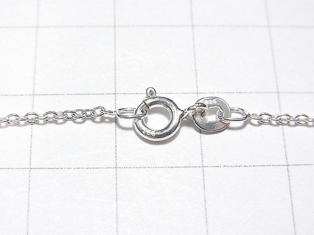 Silver925 Cable Chain 1.3mm Sterling Silver Finish [18cm][38cm][40cm][45cm][50cm][60cm][75cm] Necklace 1pc