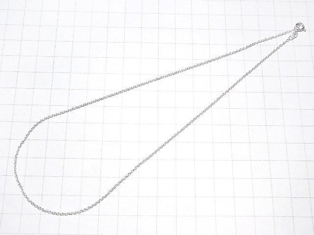 Silver925 Cable Chain 1.3mm Sterling Silver Finish [18cm][38cm][40cm][45cm][50cm][60cm][75cm] Necklace 1pc