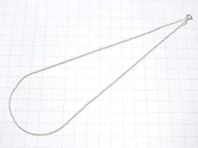 Silver925 Cable Chain 1.3mm Sterling Silver Finish [18cm][38cm][40cm][45cm][50cm][60cm][75cm] Necklace 1pc