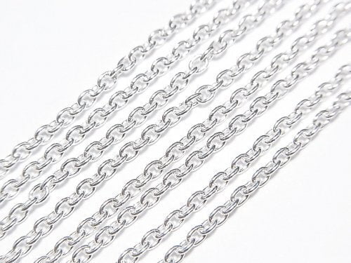 Silver925 Cable Chain 2.0mm Pure Silver Finish [38cm][40cm][45cm][50cm][60cm] Necklace 1pc