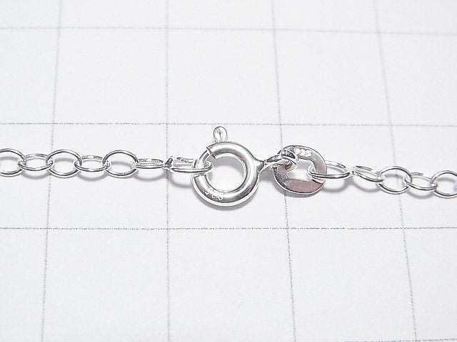 Silver925 Long Cable Chain 2.5mm Sterling Silver Finish [38cm][40cm][45cm][50cm][60cm] Necklace 1pc