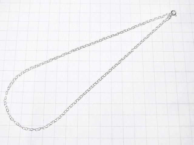 Chaîne longue en argent 925, câble 2,5 mm, finition argent sterling [38cm][40cm][45cm][50cm][60cm] Collier 1 pièce