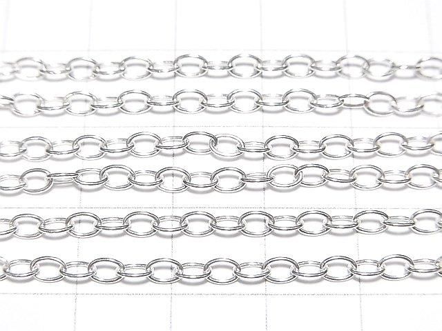Chaîne longue en Argent 925 Câble 2.8mm Finition Argent Sterling [40cm][45cm][50cm][60cm] Collier 1pc