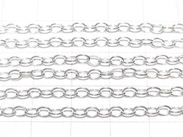 Silver925 Long Cable Chain 2.8mm Pure Silver Finish [40cm][45cm][50cm][60cm] Necklace 1pc