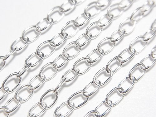 Silver925 Long Cable Chain 3.0mm Pure Silver Finish [40cm][45cm][50cm][60cm] Necklace 1pc