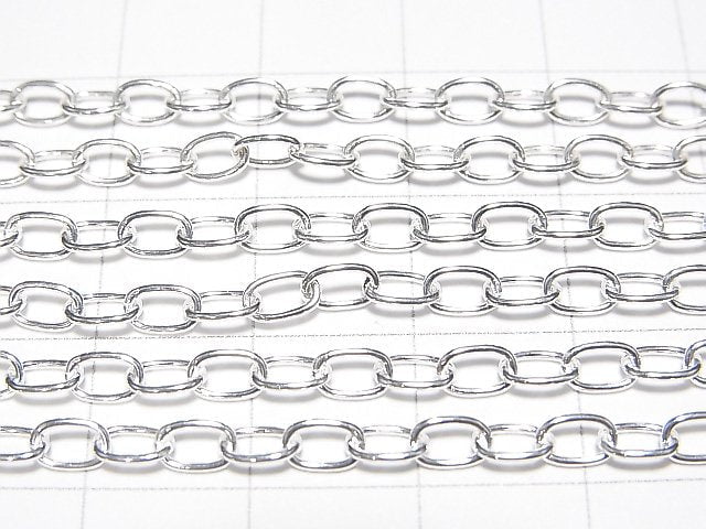 Silver925 Long Cable Chain 3.0mm Pure Silver Finish [40cm][45cm][50cm][60cm] Necklace 1pc