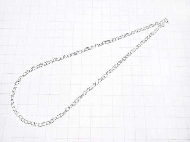 Silver925 Long Cable Chain 3.0mm Sterling Silver Finish [40cm][45cm][50cm][60cm] Necklace 1pc