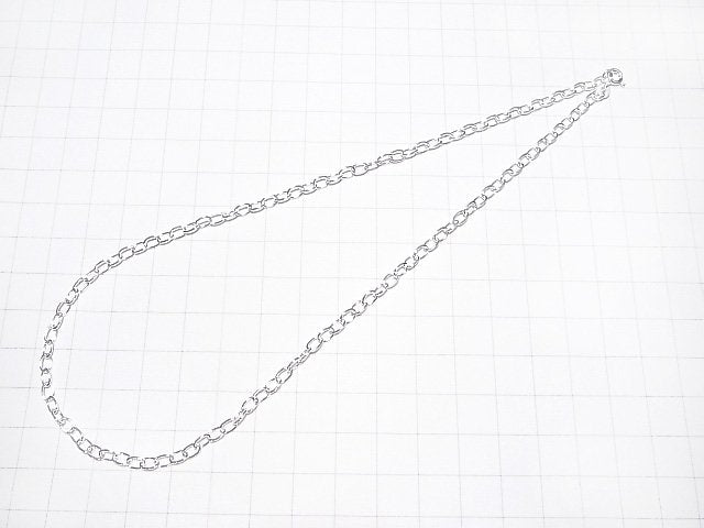 Silver925 Long Cable Chain 3.0mm Pure Silver Finish [40cm][45cm][50cm][60cm] Necklace 1pc