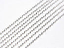 Silver925 Ball Chain 1.0mm Pure Silver Finish [40cm][45cm][50cm] Necklace 1pc