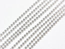 Silver925 Ball Chain 1.2mm Pure Silver Finish [40cm][45cm][50cm] Necklace 1pc