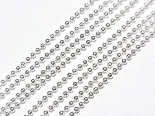 Silver925 Ball Chain 1.2mm Pure Silver Finish [40cm][45cm][50cm] Necklace 1pc