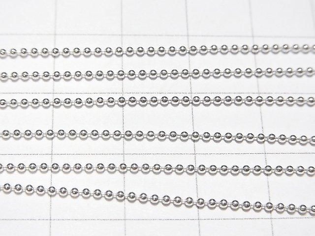 Silver 925 Ball Chain 1.2mm Pure Silver Finish [40cm][45cm][50cm] Necklace 1pc