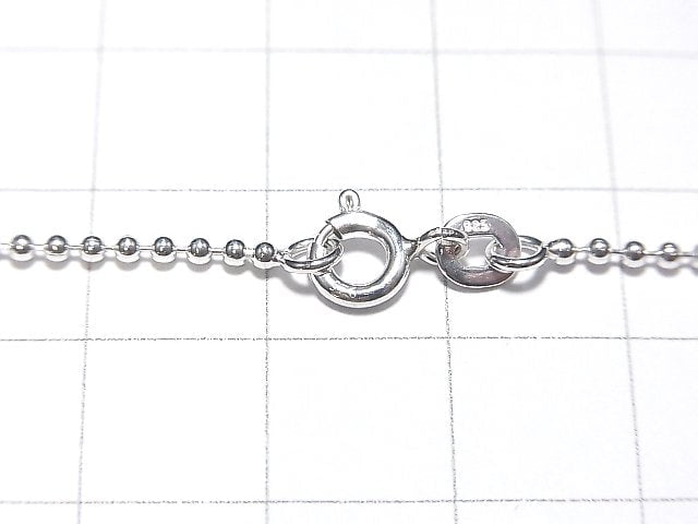 Silver925 Ball Chain 1.5mm Pure Silver Finish [38cm][40cm][45cm][50cm] Necklace 1pc